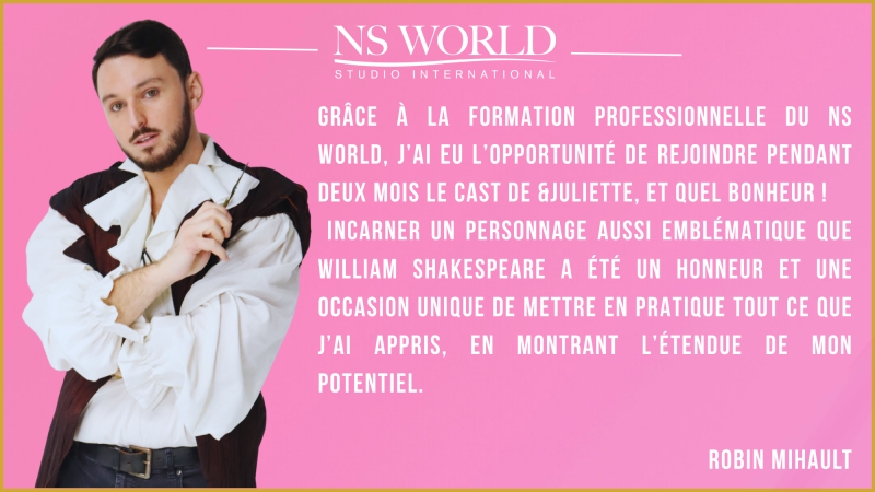 Les artistes du NS WORLD partagent leur enthousiasme pour la formation professionnelle et le spectacle « &Juliette »