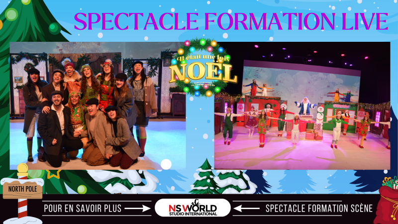 Il était une fois noël, formation scène, école de spectacle, Paris, Ile de France