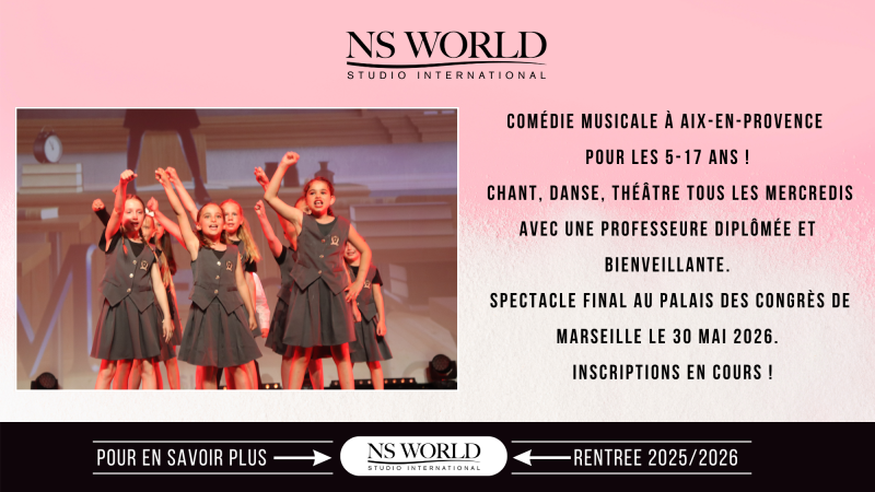 COURS DE COMÉDIE MUSICALE À AIX-EN-PROVENCE POUR ENFANTS ET ADOS – INSCRIPTIONS 2025-2026 OUVERTES