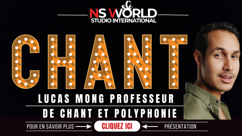 LUCAS MONG MANE – COACH VOCAL & PROFESSEUR DE CHANT EN COMÉDIE MUSICALE