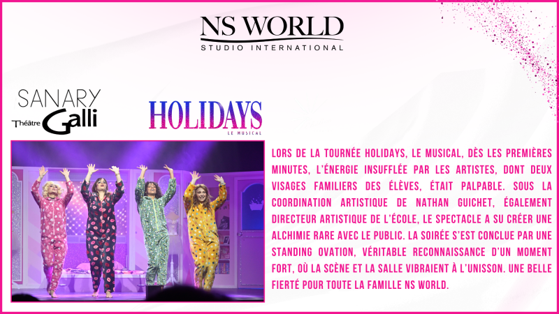 Holidays, le Musical : Quand une école de comédie musicale à Paris rayonne sur le spectacle vivant avec ses formations en chant, danse et théâtre