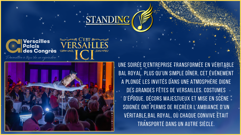 LA FORMATION TEMPS PARTIEL PARIS 13 EN COMÉDIE MUSICALE SUR SCÈNE AU CHÂTEAU DE VERSAILLES