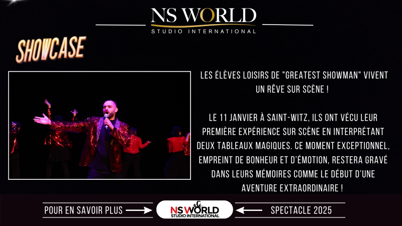 Retour sur Les élèves du cours 'Mamma Mia' de NS WORLD illuminent la scène de Saint-Witz avec une performance pleine d'énergie et de joie