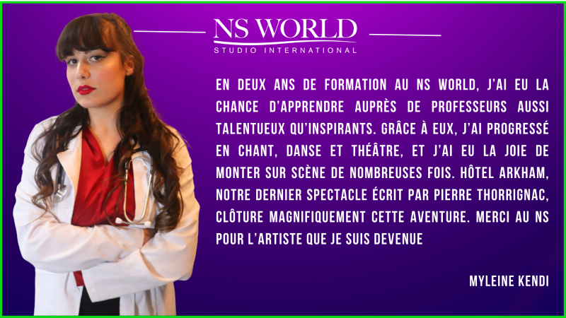 De la passion à la profession : ces artistes formés au NS WORLD brillent dans HOTEL ARKHAM