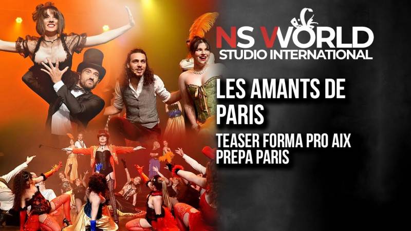 Formation pluridisciplinaire chant danse theatre sur aix en pce, formation scène Les amants de Paris